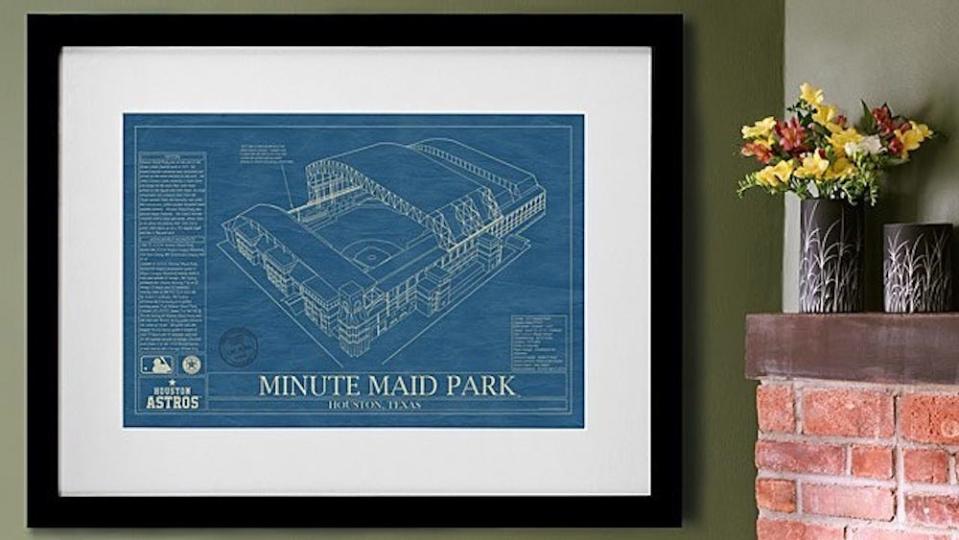 Best gifts for boyfriends: Baseball stadium blueprint