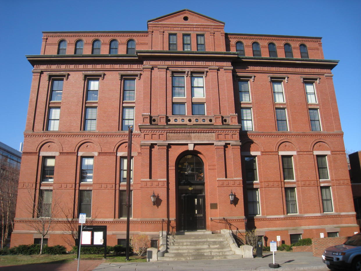 Harvard’s Peabody Museum has a repatriation department to handle its roughly 6,586 Native American human remains. Despite having received more than $500,000 in NAGPRA grants since 1994, the department has repatriated less than 20% of the remains in its collection, according to their federal filings. (Photo/WikiCommons)