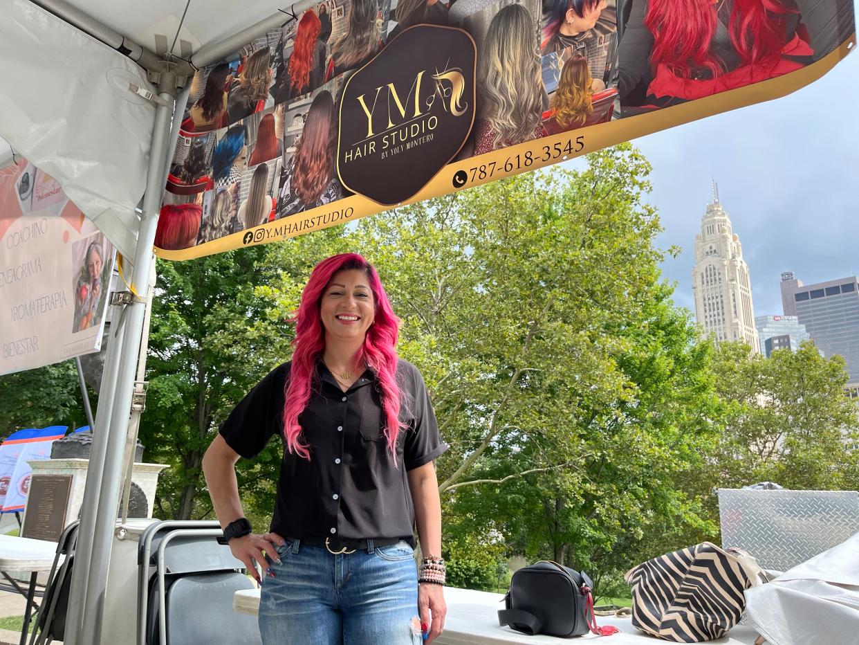 Yolanda Montero was one of nine Latino entrepreneurs who launched their own businesses in connection with the third annual Mercadito Raices at the Columbus Association for the Performing Arts (CAPA) ¡Festival Latino! this past weekend. Montero moved to Ohio with her children from Puerto Rico in 2017 following the devastation of Hurricane Maria.