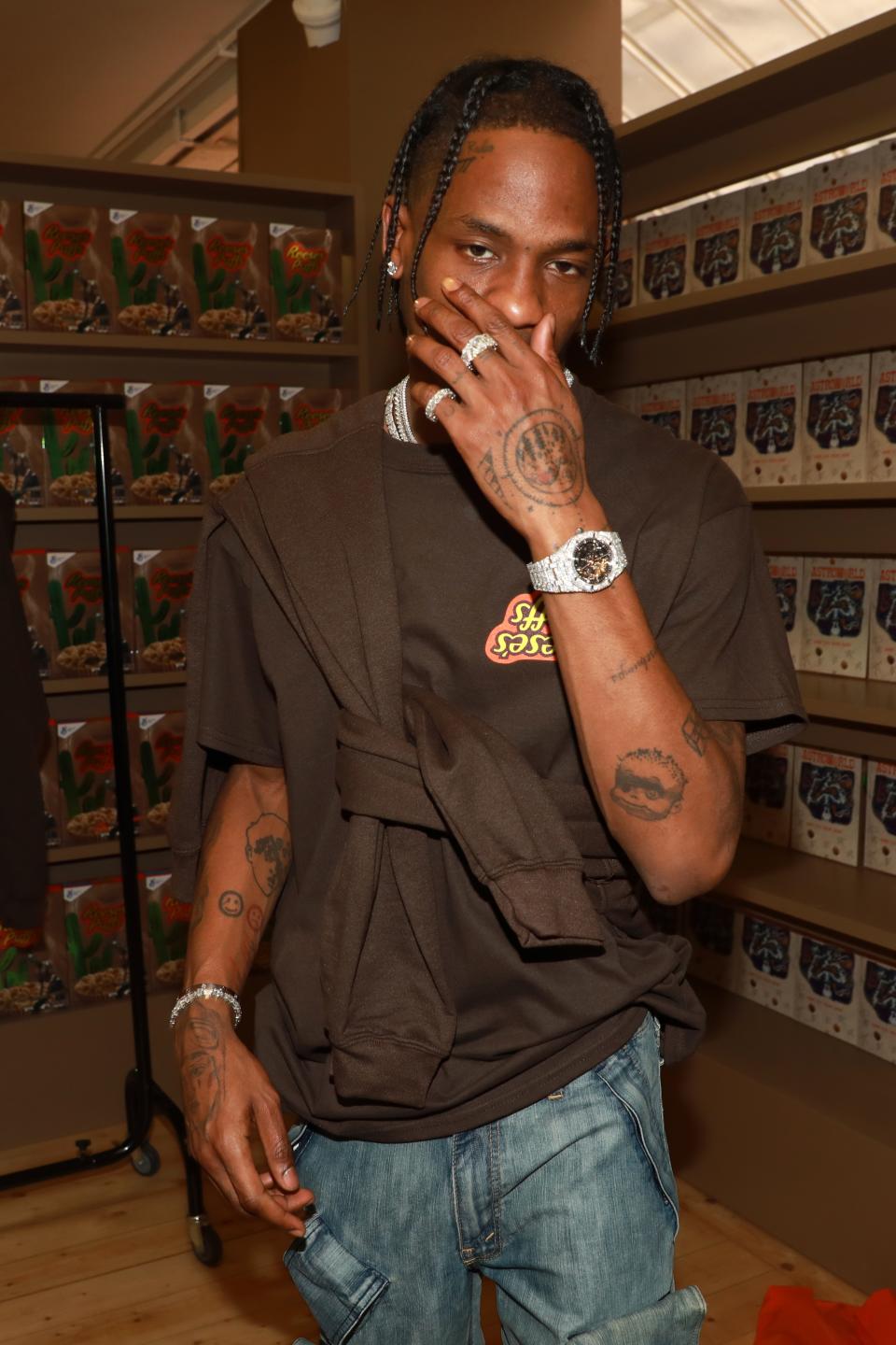 <h1 class="title">Travis Scott Pop Up Opens In Paris</h1><cite class="credit">Pierre Suu</cite>