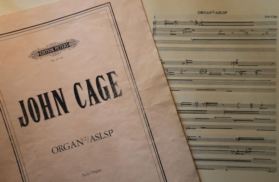 John Cage never specified how long the piece should be played. <a href="https://www.gettyimages.com/detail/news-photo/the-music-book-at-the-organ-in-the-church-st-burchardi-in-news-photo/1042346606?adppopup=true" rel="nofollow noopener" target="_blank" data-ylk="slk:Jens Wolf/Picture Alliance via Getty Images;elm:context_link;itc:0;sec:content-canvas" class="link ">Jens Wolf/Picture Alliance via Getty Images</a>