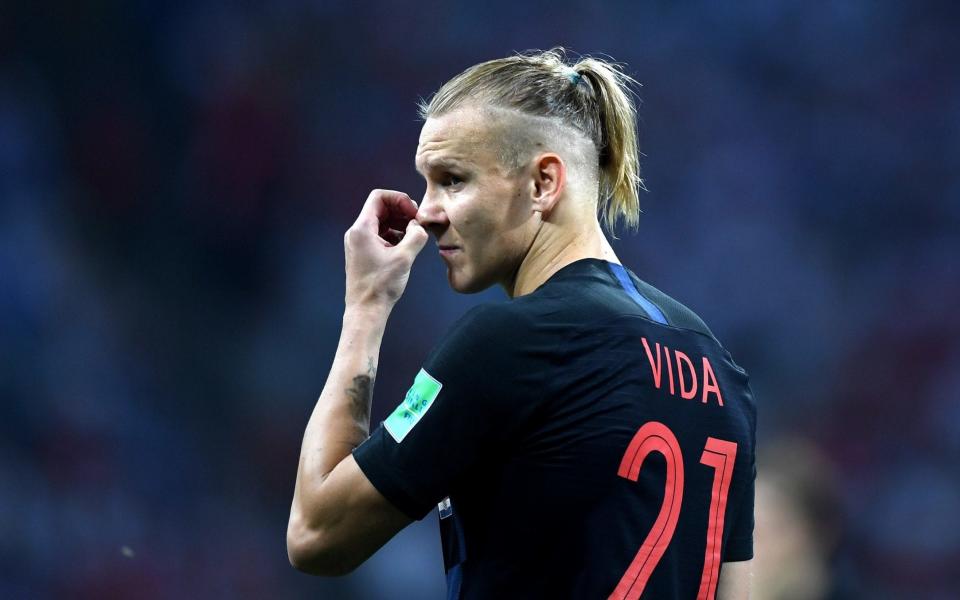 Croatia's Domagoj Vida has already been given a formal warning for political statements  - Getty Images Europe