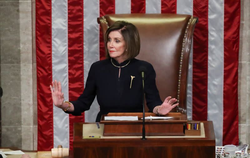 U.S. House of Representatives votes on Trump impeachment on Capitol Hill in Washington