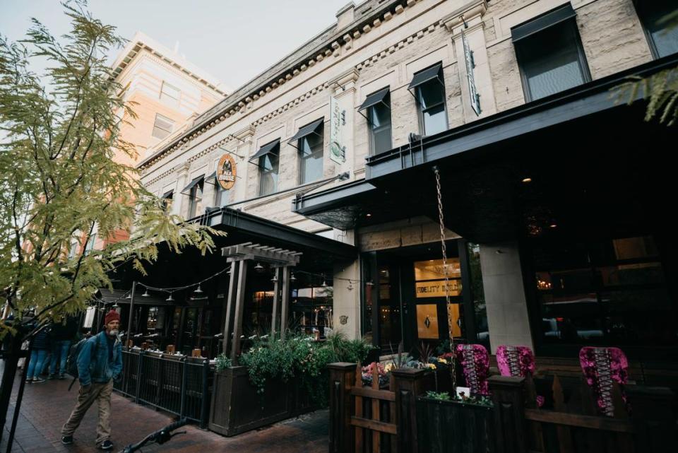 The Fidelity Building was targeted for demolition during Boise’s redevelopment area. The shopping mall planned for the area never came to fruition, and today, several historic building’s host bars and restaurants within the popular Eighth Street pedestrian corridor. Sage Yoga & Wellness/Facebook