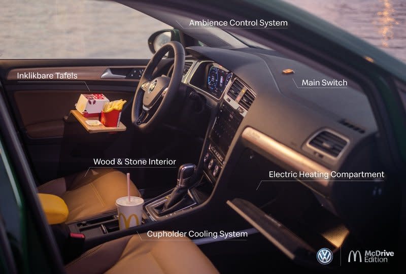 麥當勞用餐專車！VOLKSWAGEN e-Golf聯名車型登場