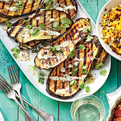 Charred Eggplant with Miso Dressing