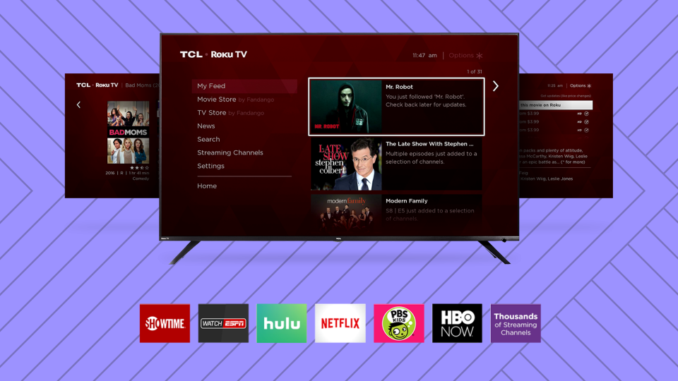 This stunning TV comes with access to more than 500,000 streaming channels, thanks to Roku! (Photo: Walmart)