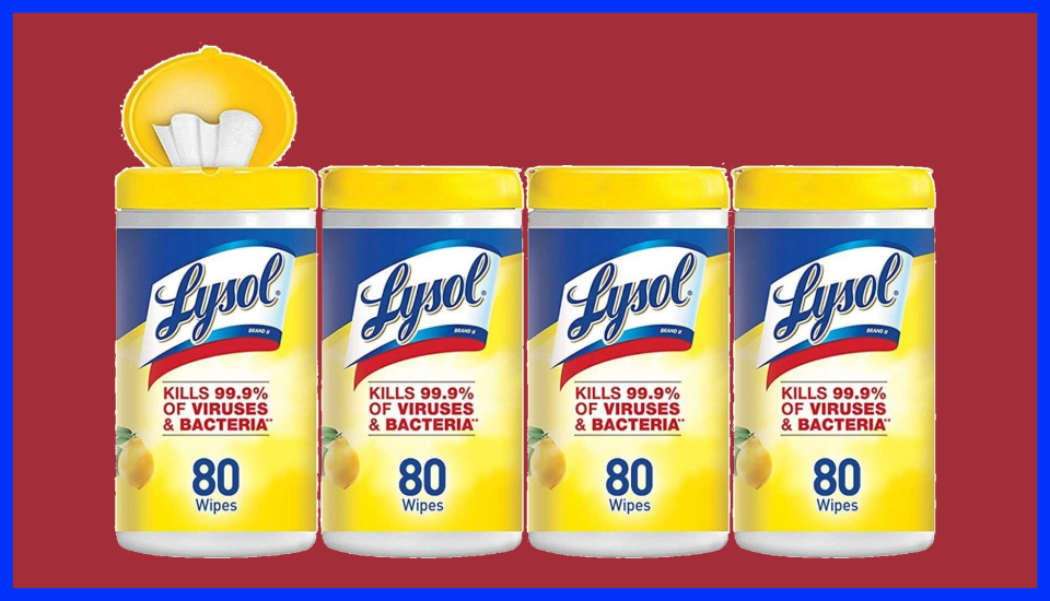 Now's your chance to stock up on Lysol Disinfecting Wipes. (Photo: Amazon)