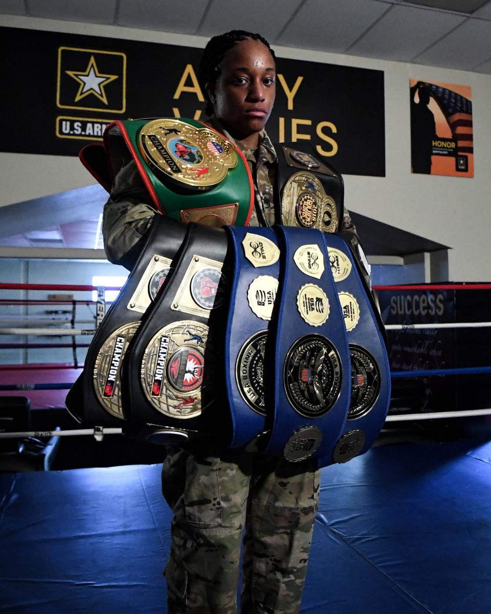 Staff Sgt. Naomi Graham, who has earned several boxing medals and was named as a captain for the Team USA Boxing Team on Aug. 12, 2020, is keeping her focus to go to the Olympics, despite the 2020 summer games rescheduled because of the coronavirus pandemic. [Contributed/Army]