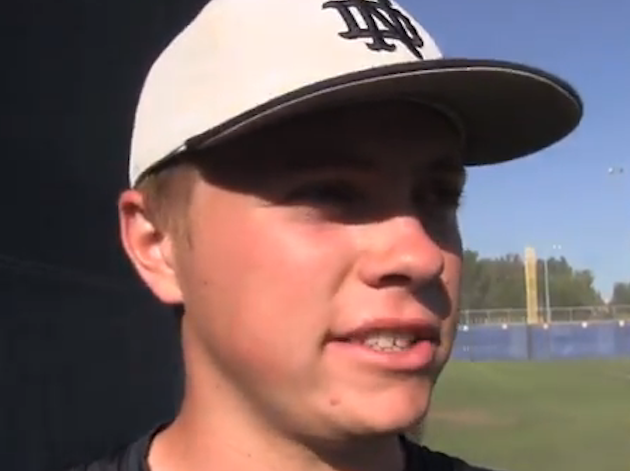 Tommy Wilson, whose father played Biff Tannen in "Back to the Future," is emerging as a prep pitching standout -- YouTube