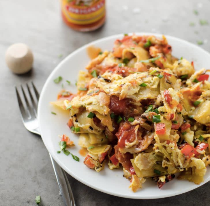 <strong>Get the <a href="https://umamigirl.com/easy-migas-tex-mex-scrambled-eggs/" target="_blank">Easy Migas (Tex-Mex Scrambled Eggs And Tortillas) recipe</a>&nbsp;from Umami Girl</strong>