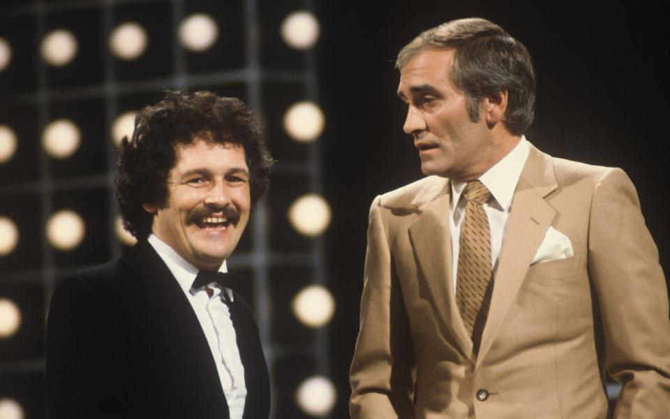 Bobby Ball, left, with Tommy Cannon in 1982 - ITV/Shutterstock