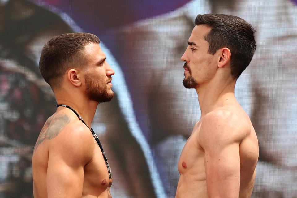 Crolla suffered a fourth-round knockout when he went face-to-face with Lomachenko Photo: Getty Images