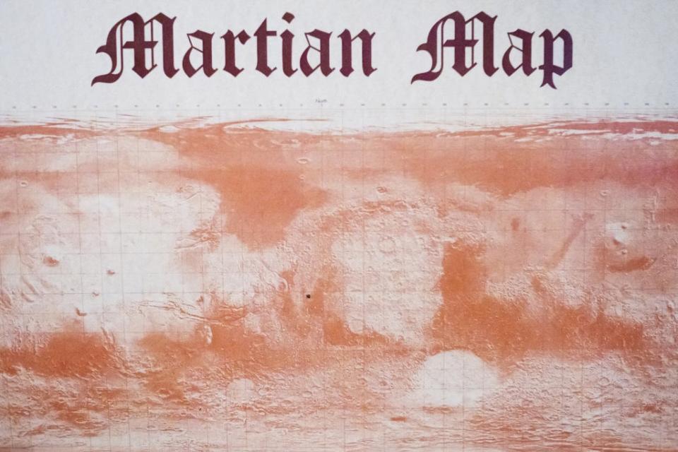 Pavel Antonov’s novelty “Martian Deed”. A black dot is his claim (Photo for The Washington Post by Oksana Yushko)