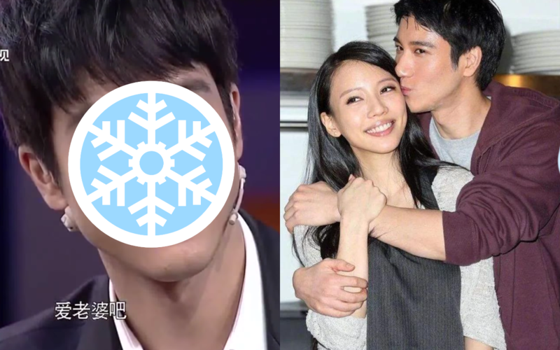 王力宏與李靚蕾的離婚大戰毫不停歇，多年前被問「愛老婆」而下意識透露的表情被翻出。（翻攝自吖吖愛娛樂官方網易、塌塌娛塘趣事YT頻道）