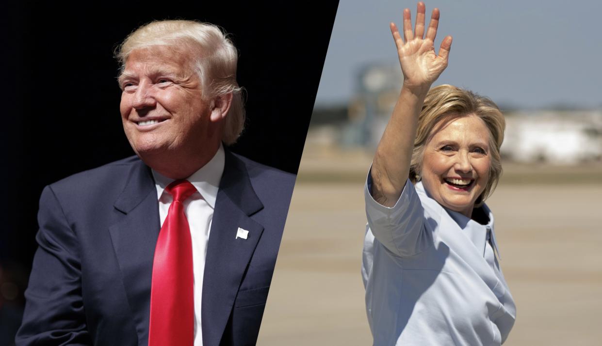 Donald Trump and Hillary Clinton. (Photos: Evan Vucci/AP, Andrew Harnik/AP)