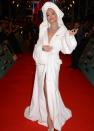 <p> At the MTV European Music Awards in 2017 Rita Ora took 'keeping it casual' very literally as she turned up in a bathrobe and matching head towel. The singer dressed up the Palomo Span's bathrobe with diamond jewellery and a pair of blinged-out heels. </p>