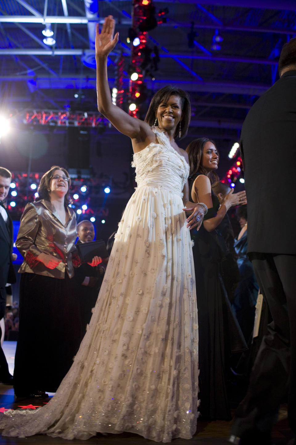 The former first lady wore this stunning Jason Wu gown for President Barack Obama's first inaugural ball back in 2009. It's now displayed in the National Museum of American History.