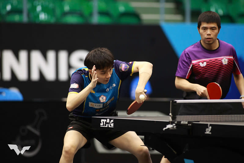 去年曾短暫搭檔雙打2代台灣一哥林昀儒（左）、莊智淵（右）將首度在國際賽交鋒。（資料照，取自World Table Tennis）