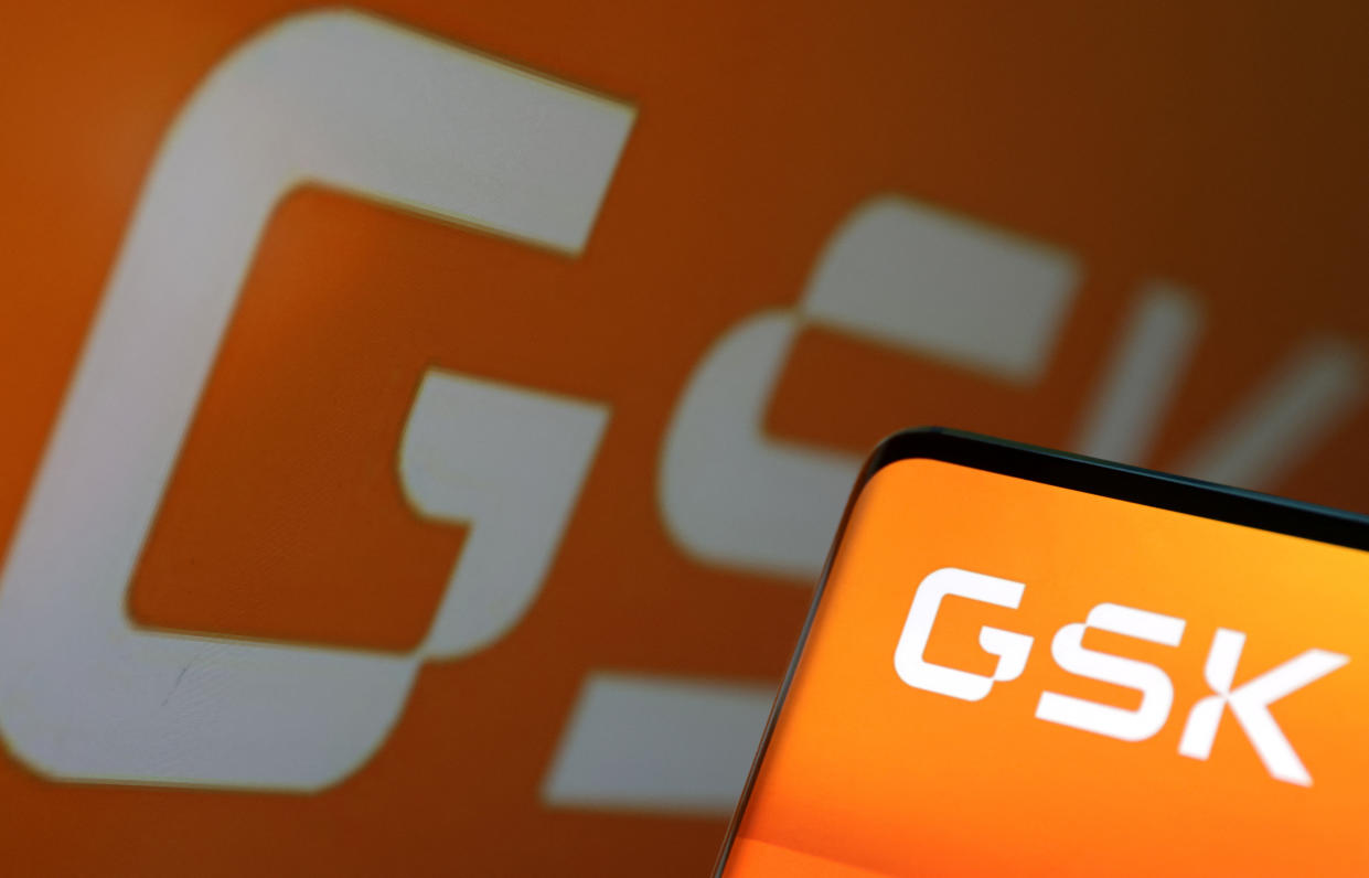 GSK (GlaxoSmithKline) logo is seen in this illustration, August 10, 2022. REUTERS/Dado Ruvic/Illustration