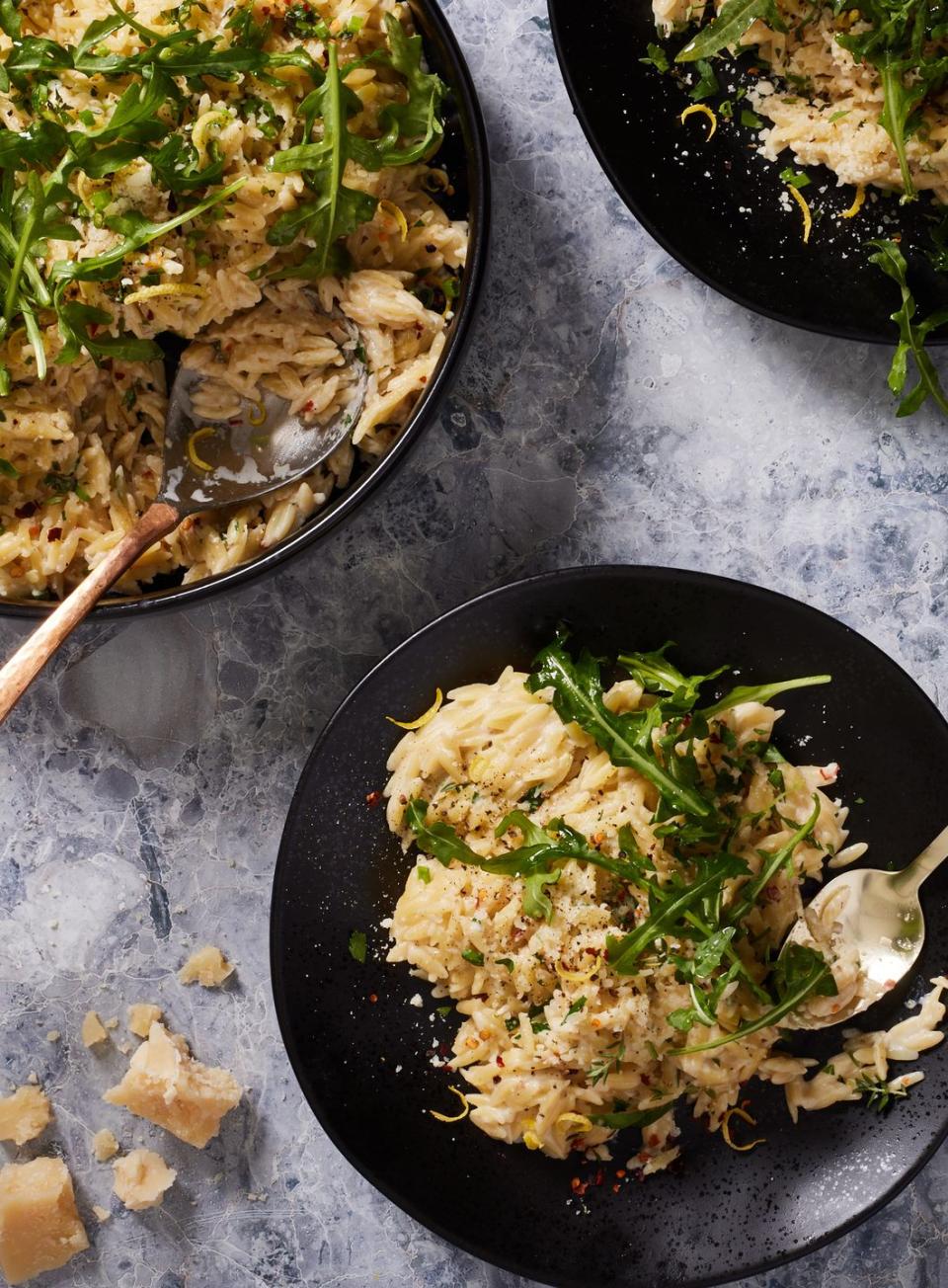 orzo pasta with arugula