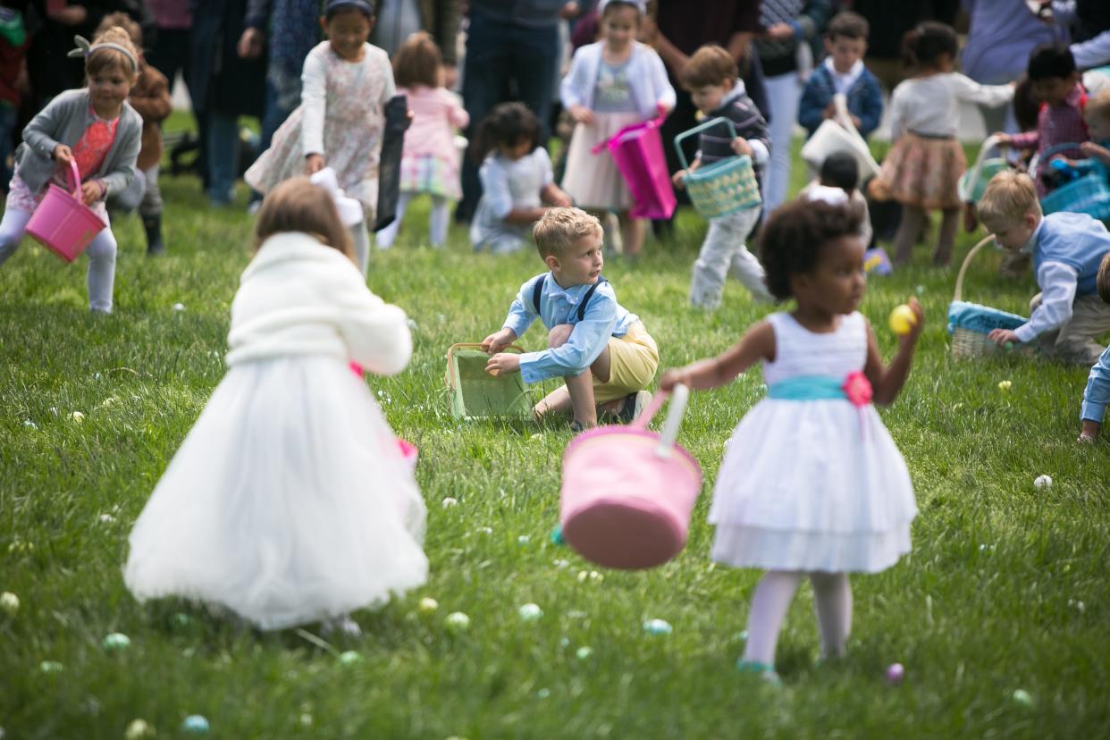 Scenes from Biltmore Estate's annual Easter egg hunt on April 21, 2019. The hunt is one of the Southeast’s largest, with hundreds of children ages 2–9.