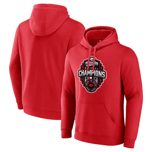 Georgia Bulldogs CFP 2022 National Champions Official Logo Pullover Hoodie 