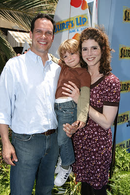 Diedrich Bader and Dulcy Rogers at the premiere of Columbia Pictures' Surf's Up