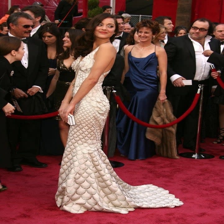 Marion Cotillard at the 2008 oscars red carpet