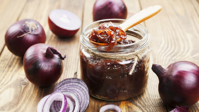 Homemade onion jam