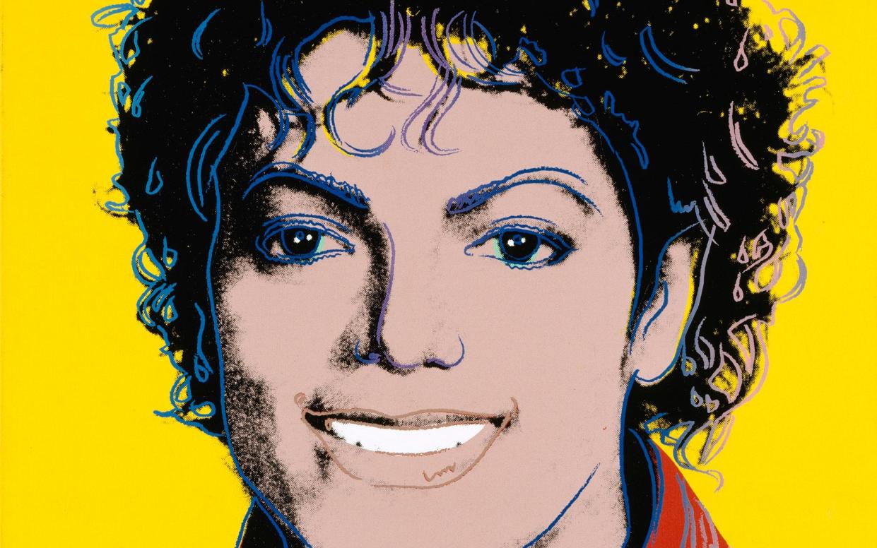 Detail from Andy Warhol's 1984 portrait of Michael Jackson - National Portrait Gallery/Smithsonian