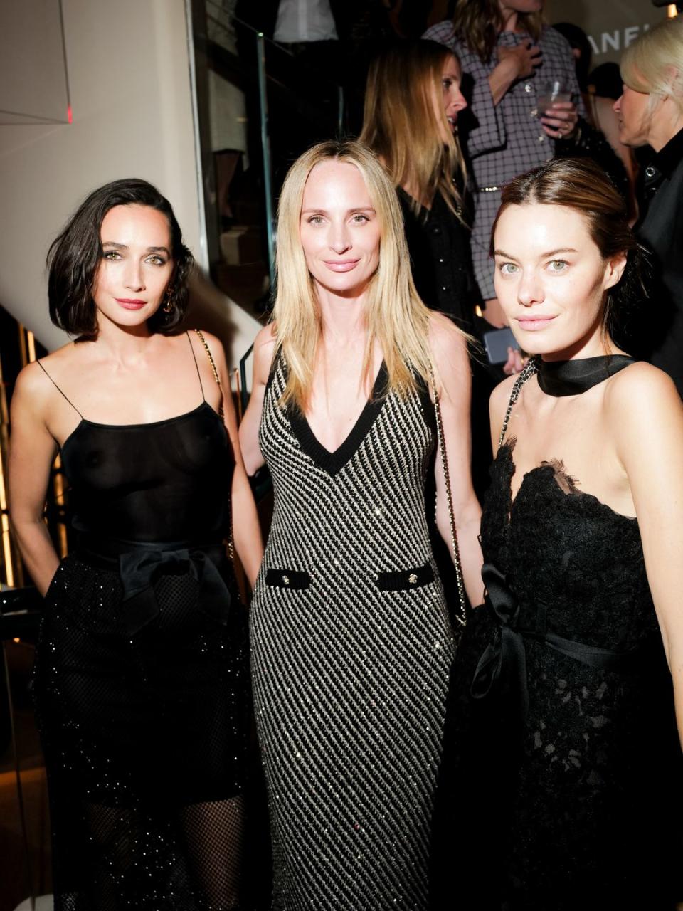 Rebecca Dayan, Lauren Santo Domingo, and Camille Rowe