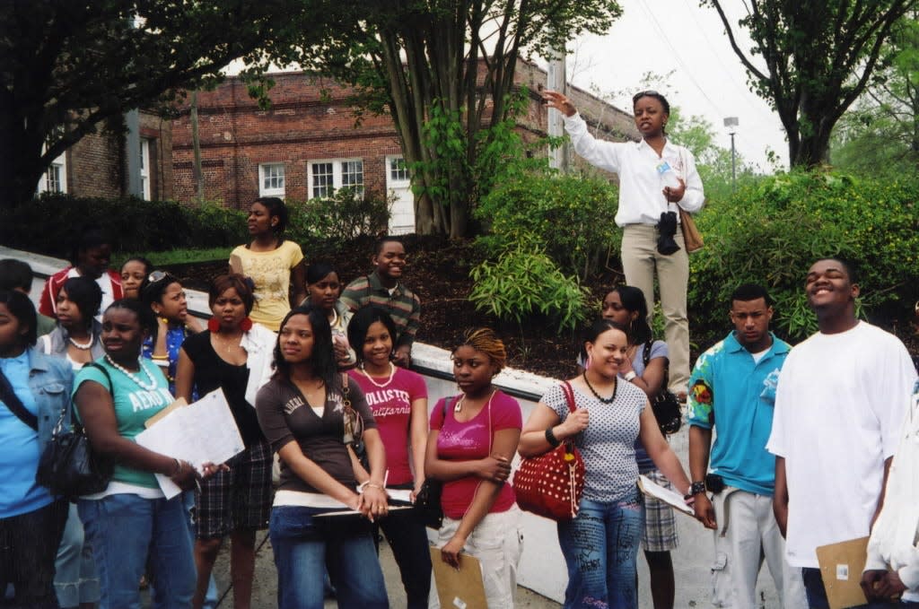 Riverside High School students, pictured in 2007, toured historically Black colleges and universities with their teacher, BilliJo Saffold.