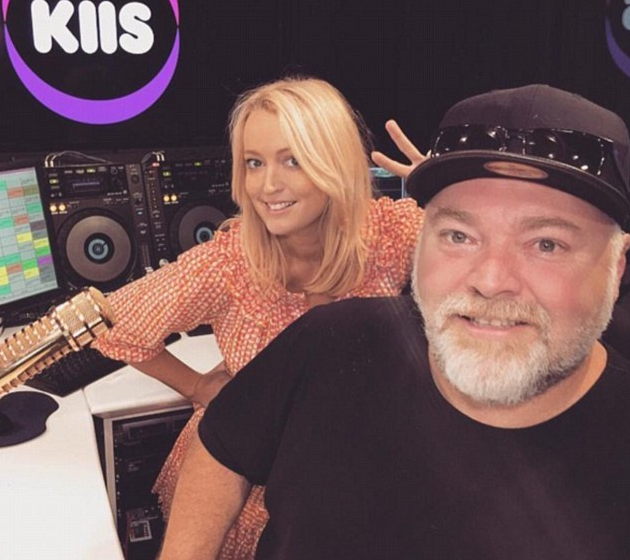 It was though Rove could be pitted against former rival Kyle Sandilands, here with his KIIS co-host Jackie-O. Source: Instagram/KyleandJackieOShow