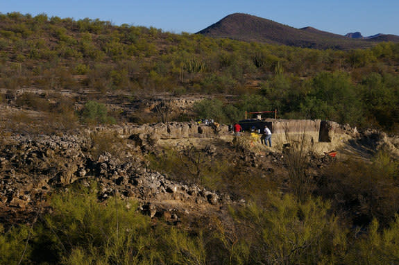 A 2007 photo of the El Fin del Mundo excavation site in Sonora, Mexico.