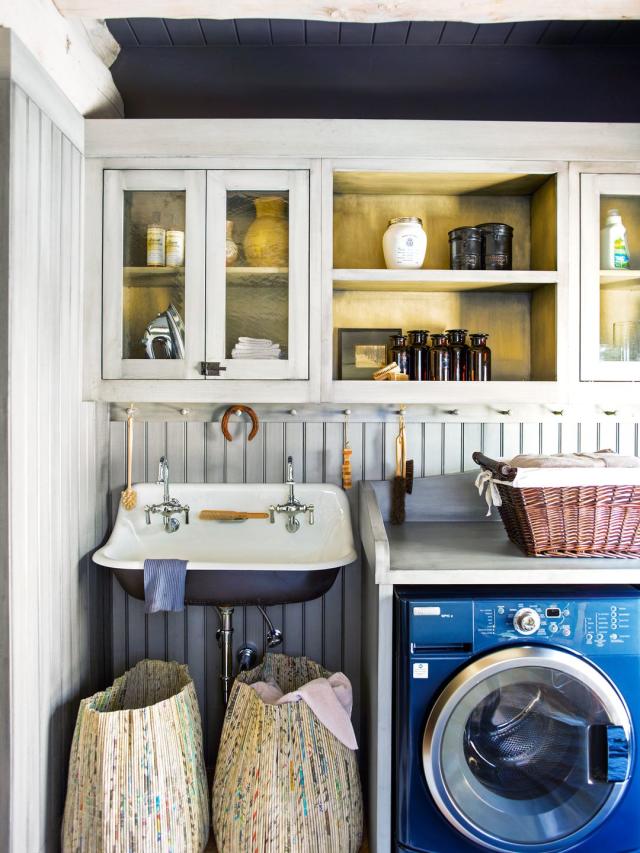 Small Laundry Room Ideas with a Top Loader - Melissa Roberts Interiors