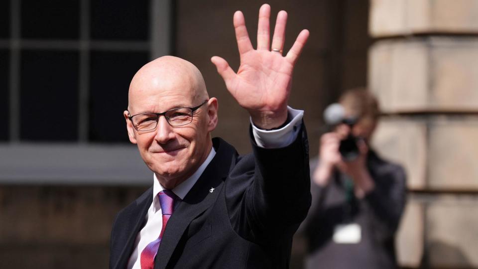 SNP leader and Scotland's first minister John Swinney