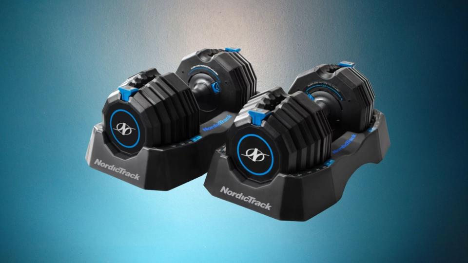 Adjustable weights have taken the fitness community by storm, shop this coveted pair for $200. (Photo: Dick's)