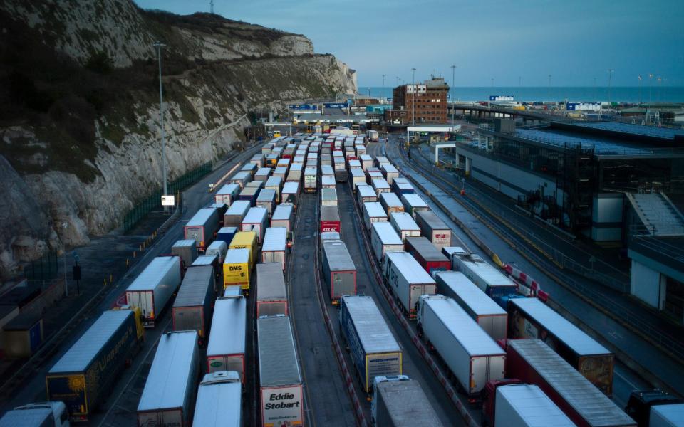 Freight queues at the Port of over - Dan Kitwood/Getty Images