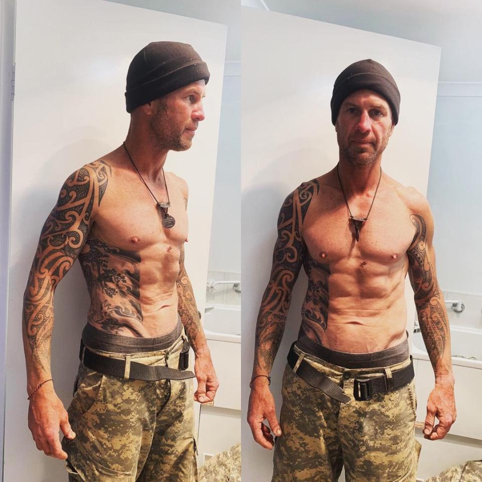 Shannan showed off his shocking weight loss following his stint on the gruelling TV show. Photo: Instagram/shannanponton.
