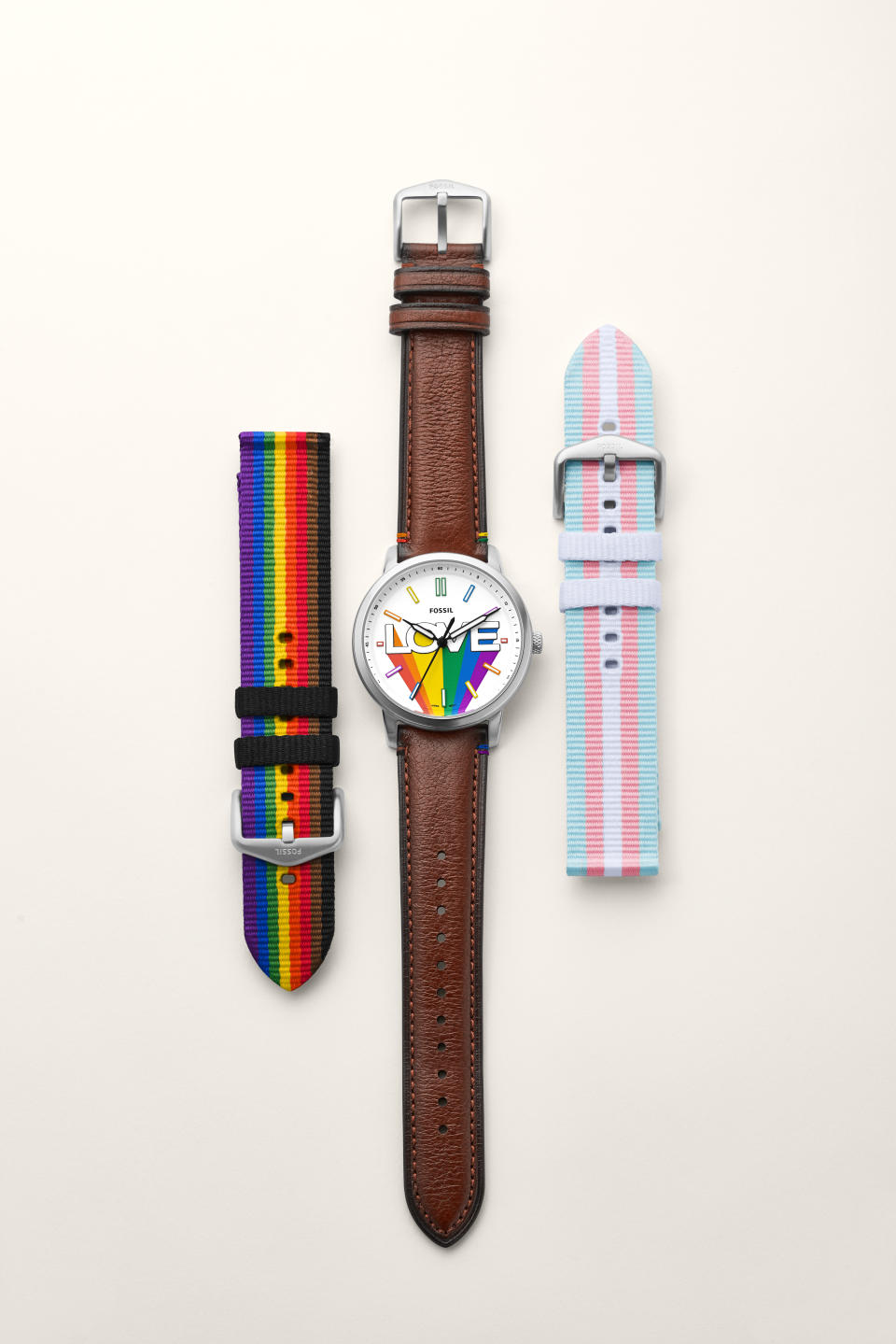 A closer look at one of the items from Fossil’s limited-edition Pride capsule. - Credit: L.ee Setty/Courtesy of Fossil