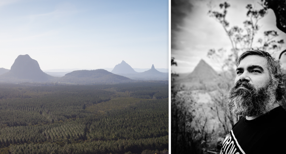 Mr Murphy (right) encourages tourists to walk amongst the mountains rather than try to 