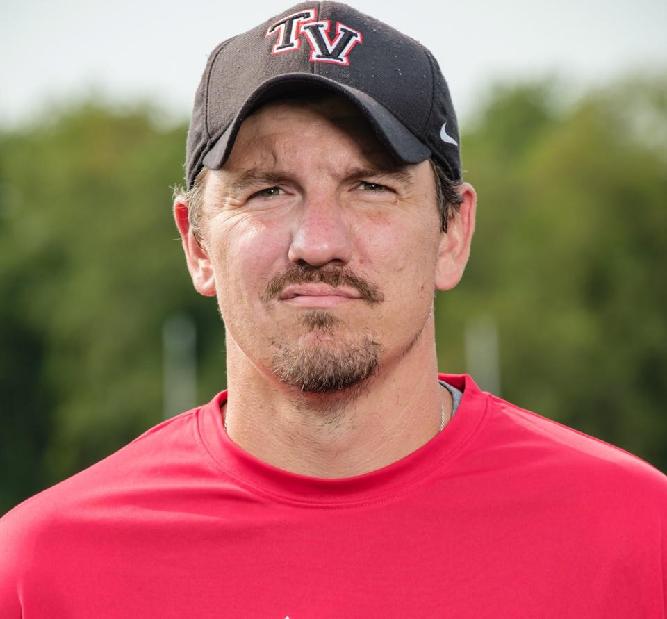 Tusky Valley football coach Greg Dickerhoof