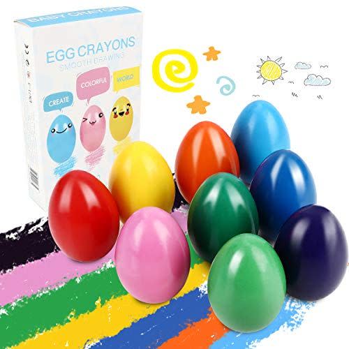 22) Egg Crayons for Toddlers