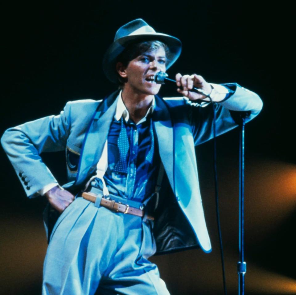 Bowie in 1983, during the Serious Moonlight tour; he was seeking mainstream success - Getty