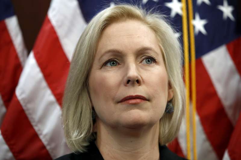 紐約州民主黨籍聯邦參議員陸天娜（Kirsten Gillibrand）（AP）