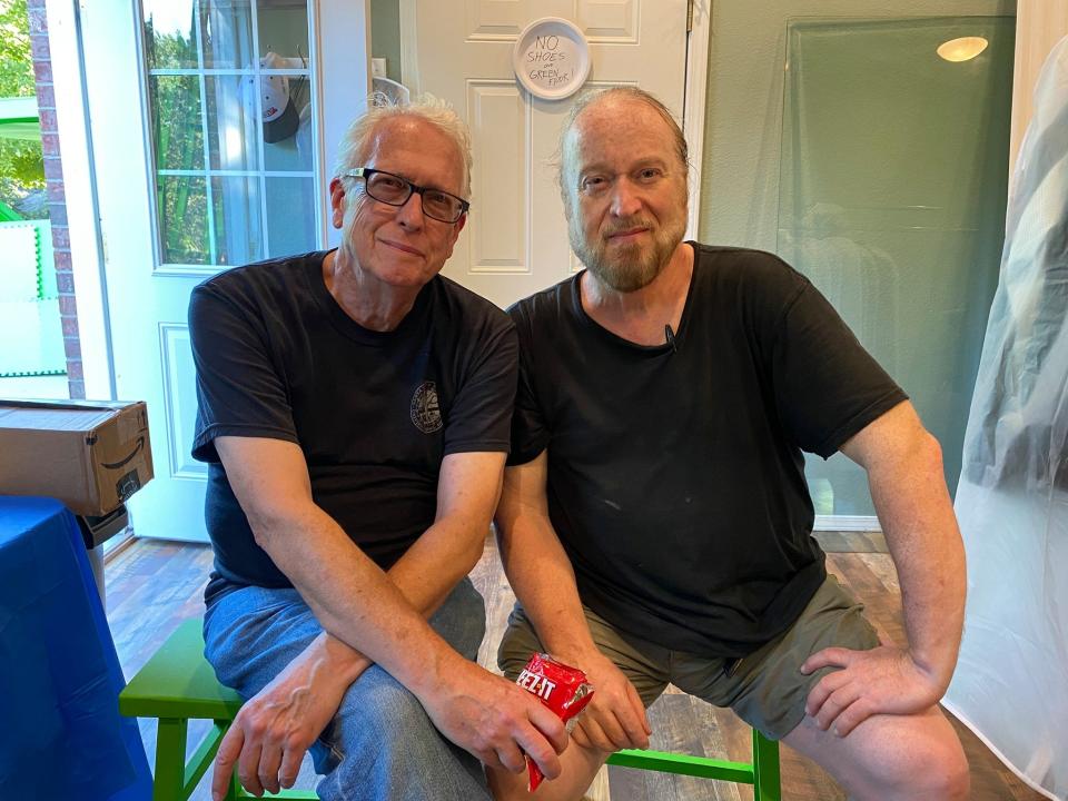 Jan Strnad, left, and Jeffery Williams pose for a photo. Strnad is the author of "To Meet the Faces You Meet," a 1972 comic. Williams is the executive producer, director, co-writer, animator and editor of "MEAD," a 105-minute animated science fiction film adapted from Strnad's comic.