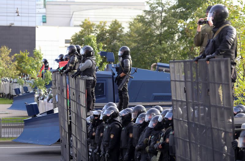 Opposition demonstration to protest against presidential election results in Minsk