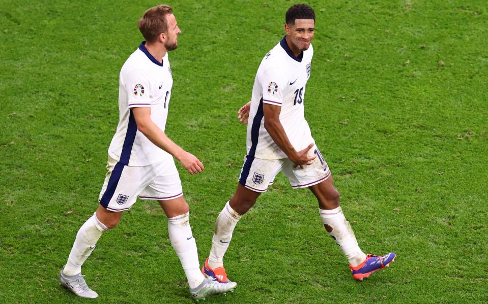 Jude Bellingham celebrates his goal