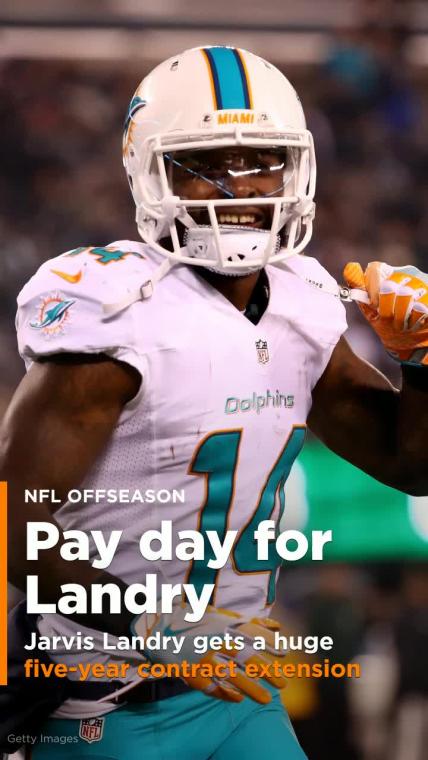 Jarvis Landry gets a huge five-year contract from the Cleveland Browns